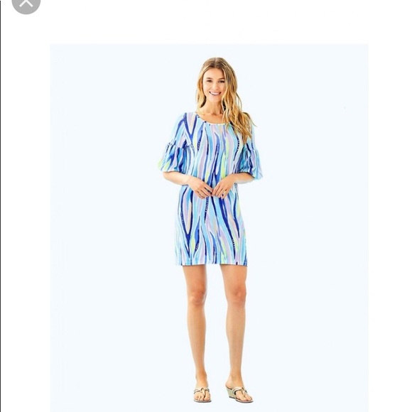 NWT Lilly Pulitzer LINDELL DRESS multi shore Xs - Picture 4 of 4